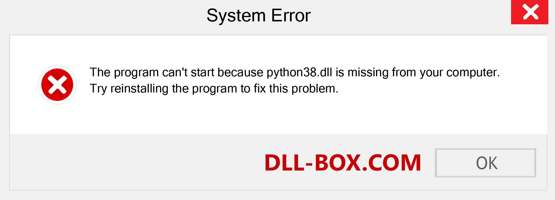  python38.dll file is missing?. Download for Windows 7, 8, 10 - Fix  python38 dll Missing Error on Windows, photos, images